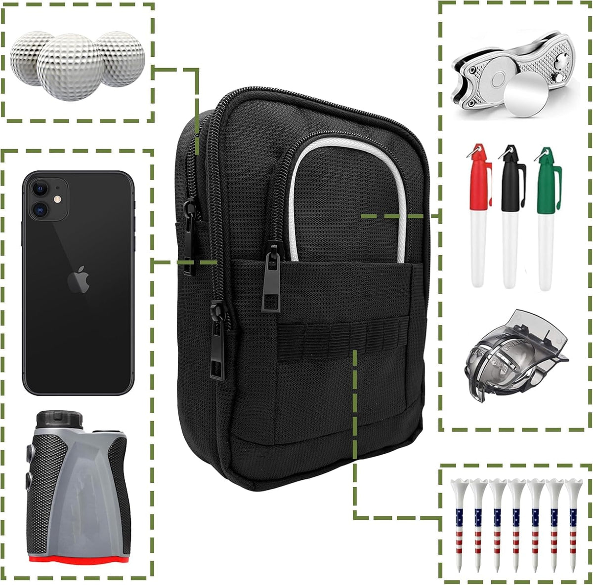 HGNUTAY gadgets pocket organized for tees markers and brushes