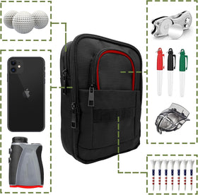 HGNUTAY pouch clip-on carabiner for quick bag attachment.