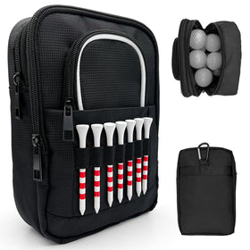 HGNUTAY golf valuables pouch with open compartments for quick access