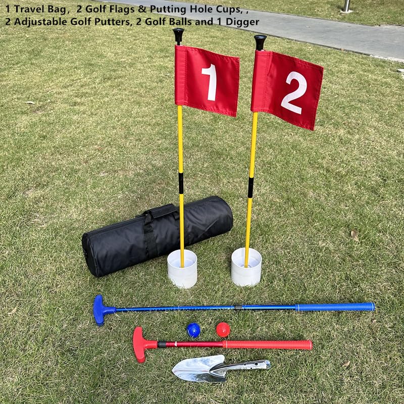 HH-GOLF digging tool helps reset cups and flags quickly.