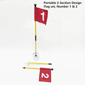 HH-GOLF adjustable putter extended to 35 inches for players of all ages.