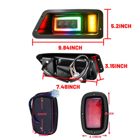 HHLZM front and rear lights complete safety kit for Yamaha G14-G22