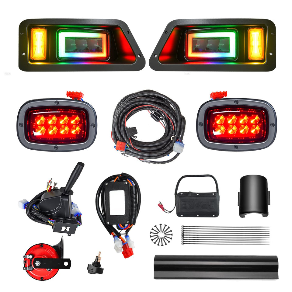 HHLZM RGB headlights illuminate Yamaha G14-G22 for safer night driving
