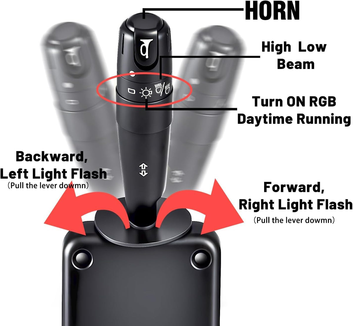HHLZM turn signals, brake lights, hazard flashers, and horn kit