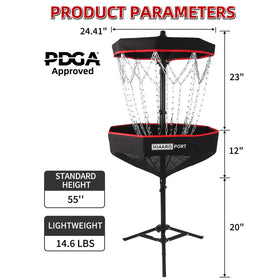 HIAARO basket in umbrella assembly mode for quick setup.