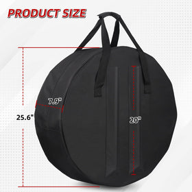 HIAARO basket bag side pockets keep extra poles organized for quick setup.