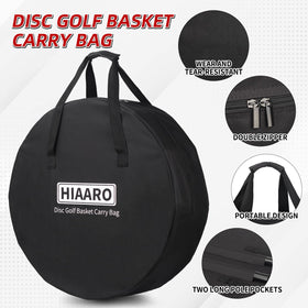 HIAARO basket bag water-resistant layer guards gear during light rain.