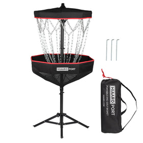 HIAARO PDGA-approved basket folded for compact storage and transport.