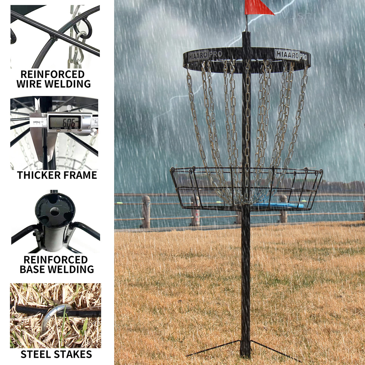 Three included discs with the basket carry bag for easy transport