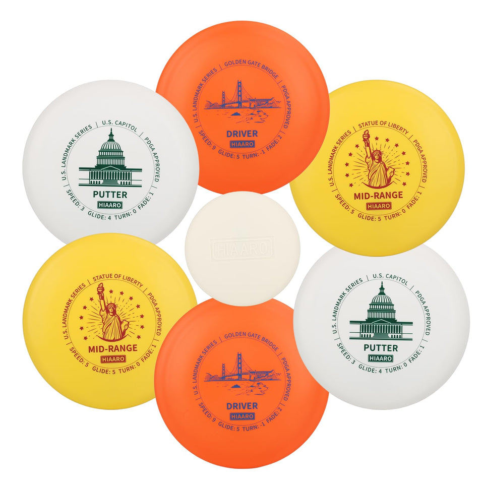 HIAARO Capitol putter from the Starter Set for precise short-range throws.
