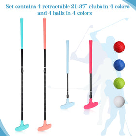 Hiboom adjustable-length shaft enables comfortable swings for varying heights.