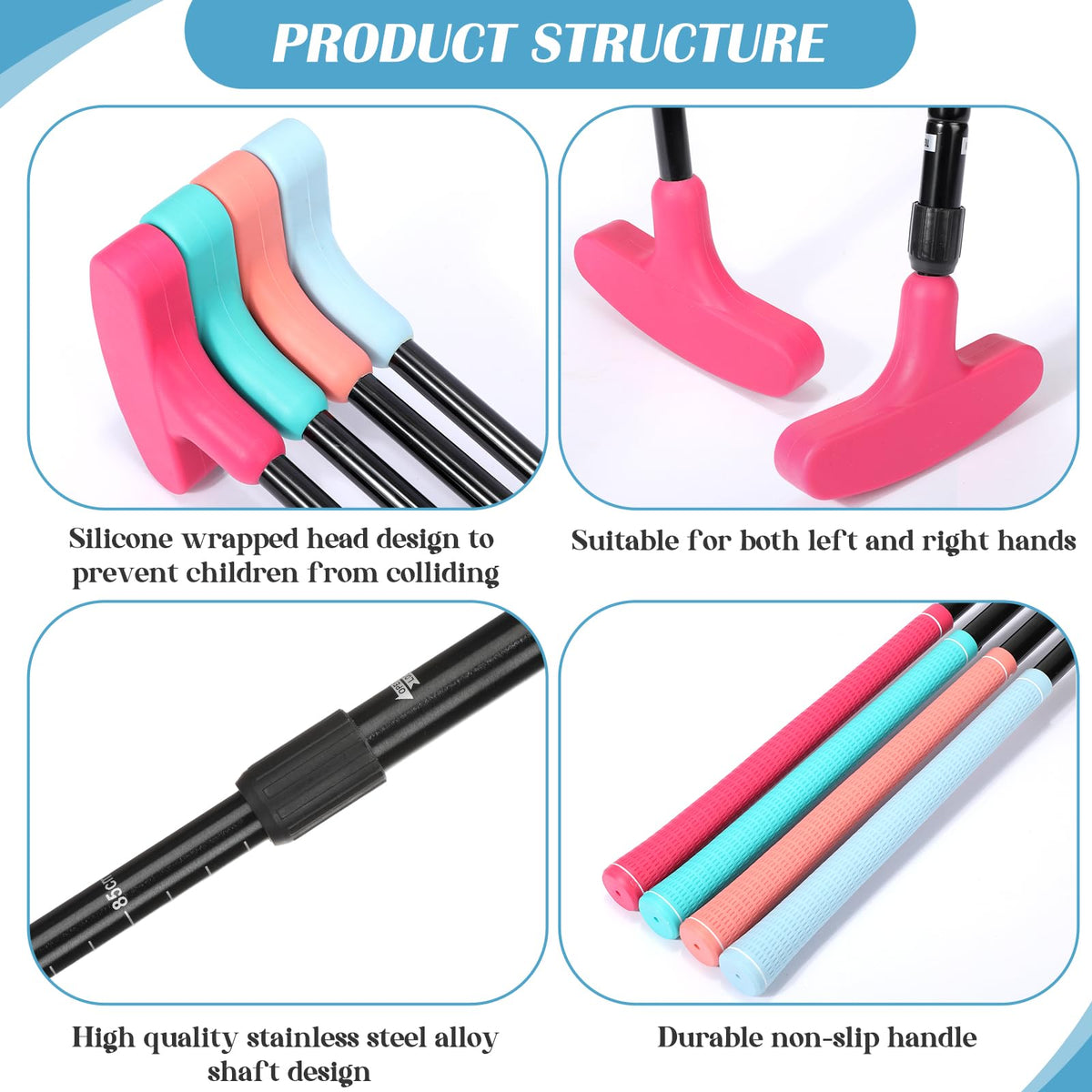 Hiboom set ideal for indoor and outdoor practice at home, office, or yard.