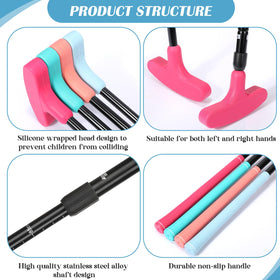 Hiboom set ideal for indoor and outdoor practice at home, office, or yard.