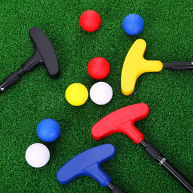 Hiboom adjustable-length putter ranges from 23.6 to 35.4 inches for different heights.