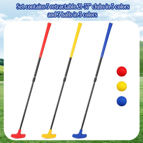 Hiboom adjustable-length putter, 60-90 cm range, fits multiple heights.