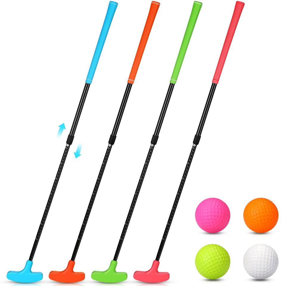 Hiboom four-pack golf putters set for versatile practice