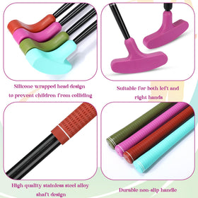 Hiboom silicone-wrapped putter head protects surfaces during practice