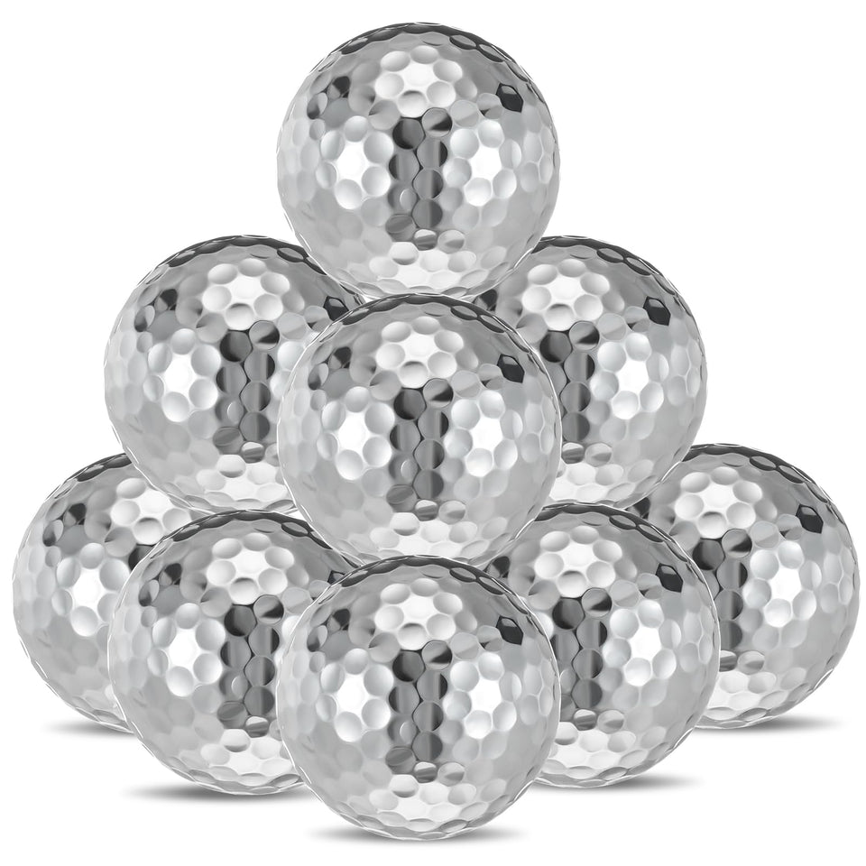 Hiboom silver women's golf ball for easy tracking and longer, straighter shots on the course