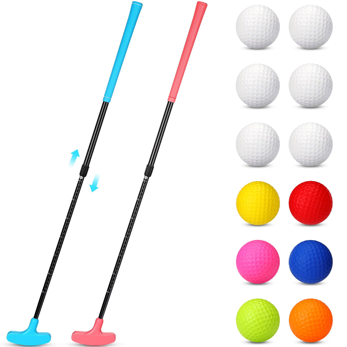 Hiboom two-way putter set supports both right- and left-handed players