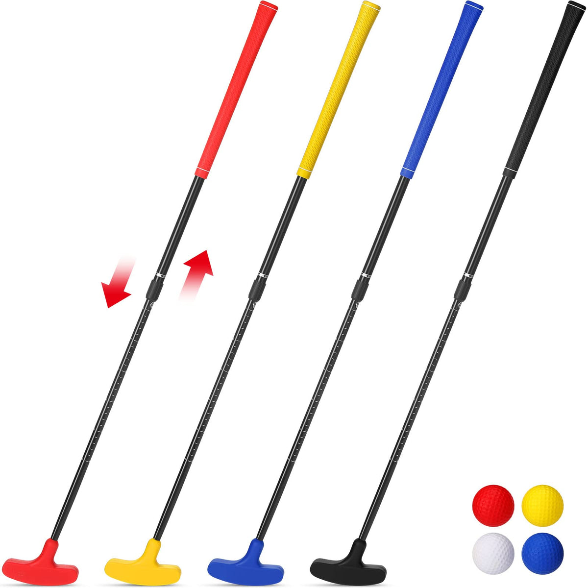 Hiboom two-way putter set for both left- and right-handed players to practice.