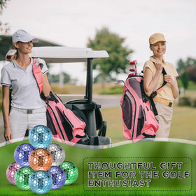 Hiboom multicolor balls are easy to spot in varied lighting conditions.