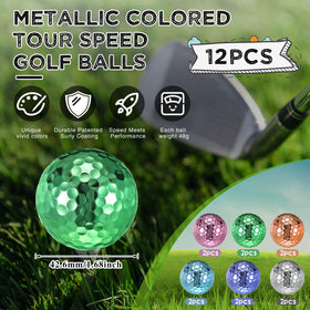 Hiboom bright colors improve visibility on the green for quick locating.