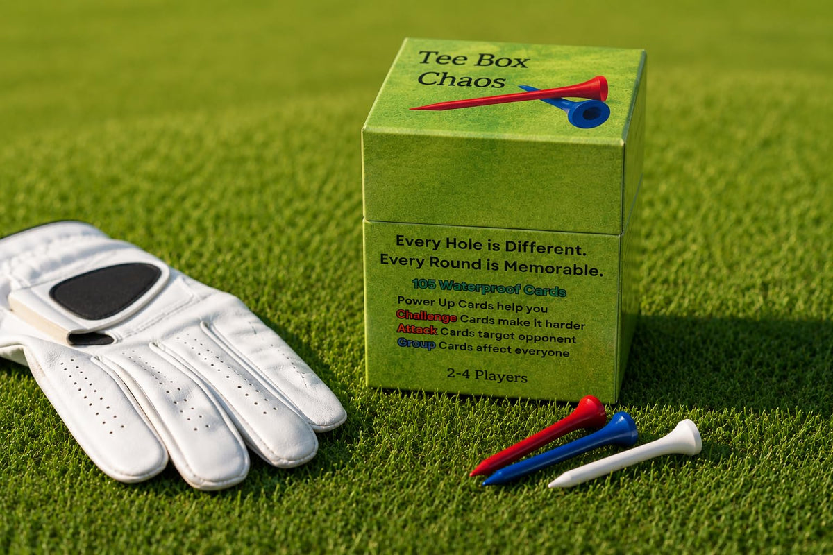 Hickoryville Tee Box Chaos 2-4 players—fast setup, instant rounds.