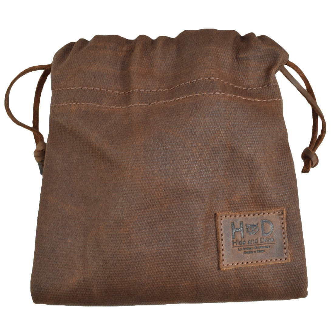 Hide & Drink cinch detail with leather closure
