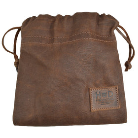 Hide & Drink cinch detail with leather closure