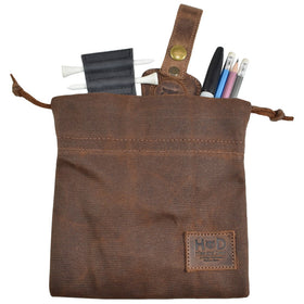 Hide & Drink golf field pouch front view for on-course storage