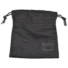 Hide & Drink Golf Valuables Field Pouch waxed canvas with rugged leather cinch.