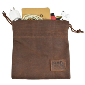 Pocket-sized pouch fits in pockets or bags