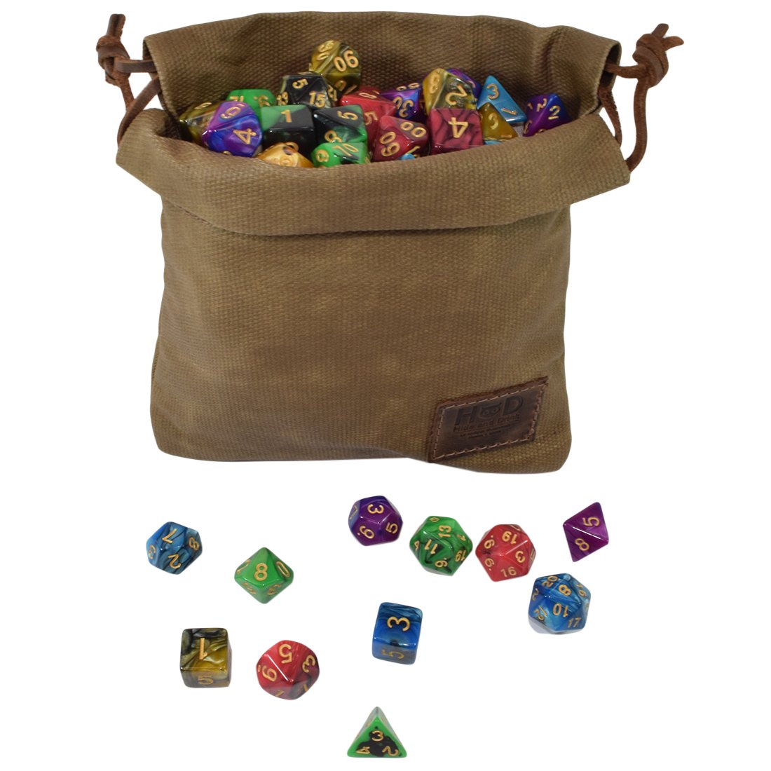 Hide & Drink golf valuables field pouch in waxed canvas, durable on course