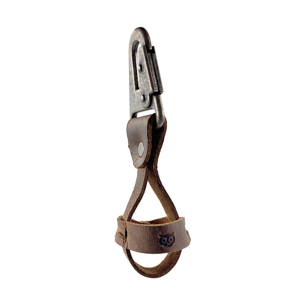 Hide & Drink rustic leather golf spare ball holder with belt loop keeps extras secure.