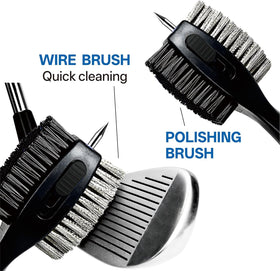 Hiker steel-wool bristles handle tough dirt without shedding.