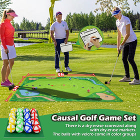 Hikerbro Battle Golf 20 sticky balls provide safe indoor play.