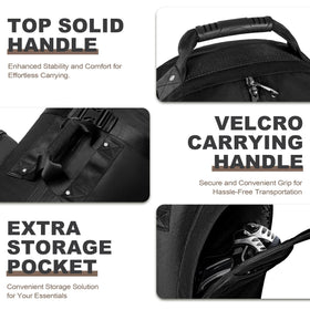 Himal Outdoors golf travel bag sturdy handles simplify lifting and carrying.