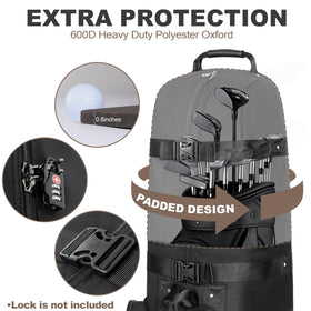 Himal Outdoors golf travel bag universal size fits clubs and accessories.