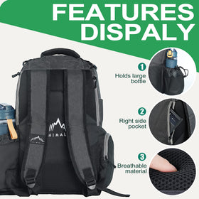Lightweight 600D Himal bag stays under 2 pounds for easy carrying.
