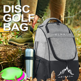 Himal Outdoors Disc Golf Bag lightweight, breathable back panel enhances comfort during long practice