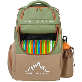 Himal Outdoors HIMAL Disc Golf Bag main compartment holds 18+ discs for extended rounds.