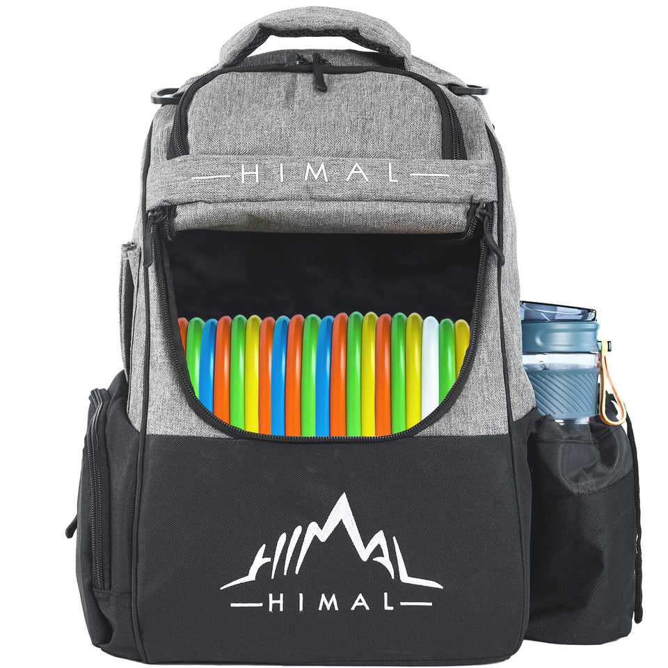 Himal Outdoors Disc Golf Bag main compartment holds 18+ discs for quick rounds