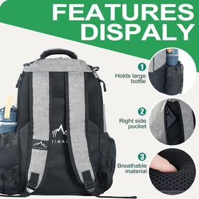 Himal Outdoors Disc Golf Bag valuables pocket keeps keys and wallet organized