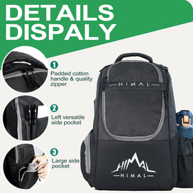 Valuables pocket on the Himal bag secures keys and valuables during rounds.