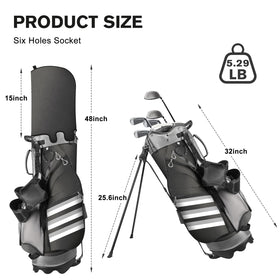 Himaly golf stand bag padded straps for comfortable carrying