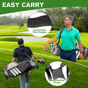 Himaly golf stand bag velour valuables pocket protects essentials