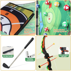 Hiregolish archery arrows with soft tips for gentle play.
