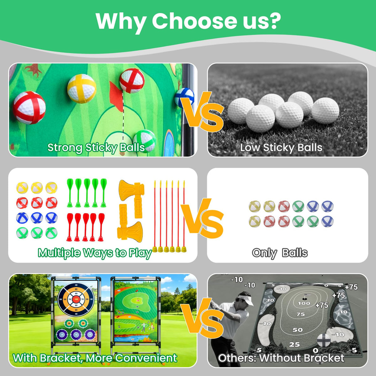 Hiregolish velcro darts stay in place for quick rounds.
