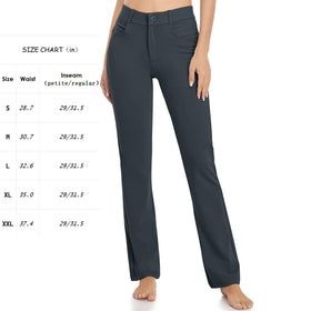 HISKYWIN regular 31in inseam dress pants fit standard heights with balanced fit.