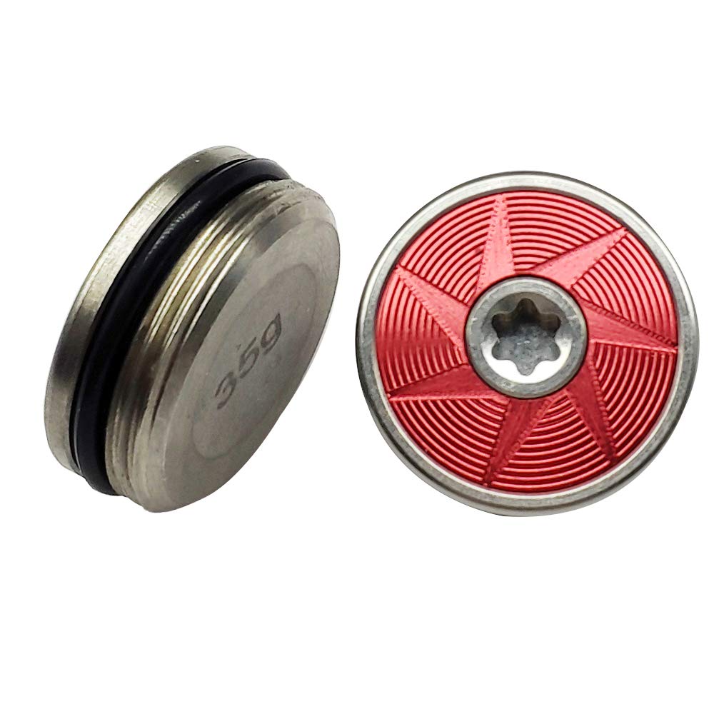 Easy-to-install detachable weight screws for Odyssey O-Works.